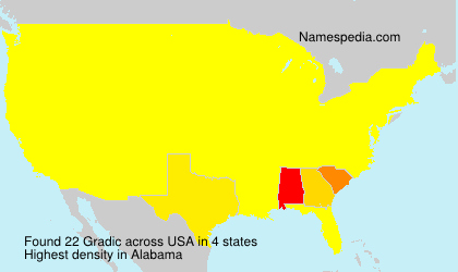 Surname Gradic in USA Surname Gradic in USA
