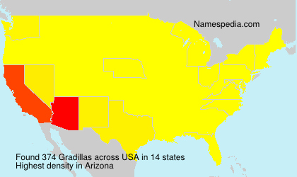 Surname Gradillas in USA Surname Gradillas in USA