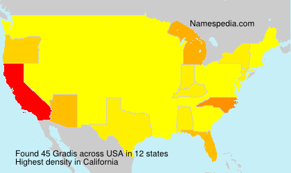 Surname Gradis in USA Surname Gradis in USA