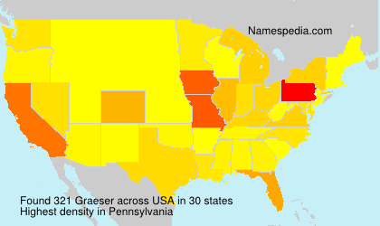 Familiennamen Graeser - USA
