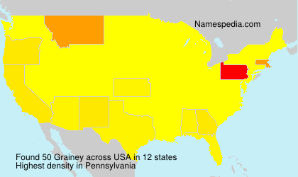 Surname Grainey in USA Surname Grainey in USA