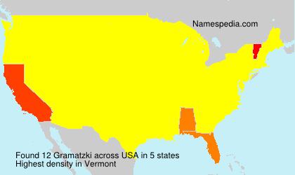 Surname Gramatzki in USA Surname Gramatzki in USA