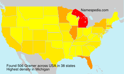 Surname Gramer in USA Surname Gramer in USA
