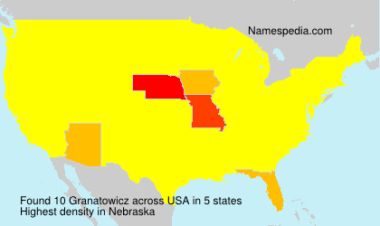Surname Granatowicz in USA Surname Granatowicz in USA