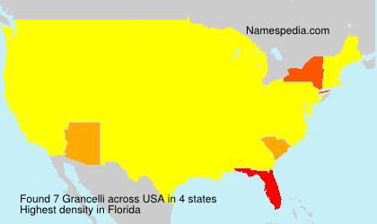 Surname Grancelli in USA Surname Grancelli in USA