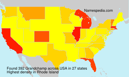 Surname Grandchamp in USA Surname Grandchamp in USA