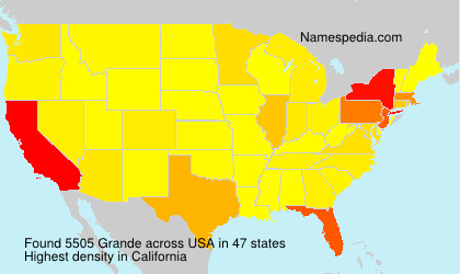Surname Grande in USA Surname Grande in USA