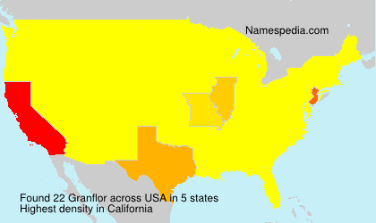 Surname Granflor in USA