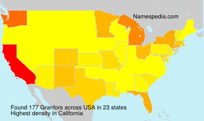 Surname Granfors in USA Surname Granfors in USA