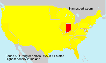 Surname Grangier in USA Surname Grangier in USA