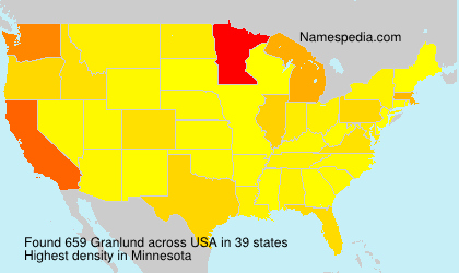 Surname Granlund in USA Surname Granlund in USA