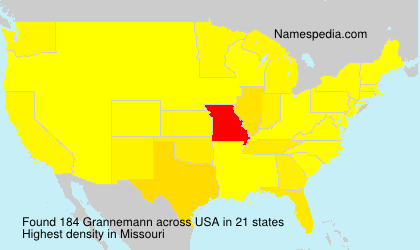Surname Grannemann in USA Surname Grannemann in USA