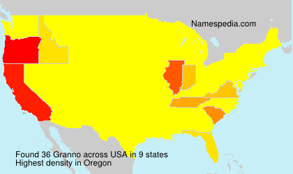 Surname Granno in USA Surname Granno in USA