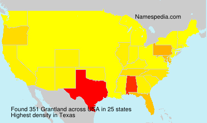 Surname Grantland in USA Surname Grantland in USA