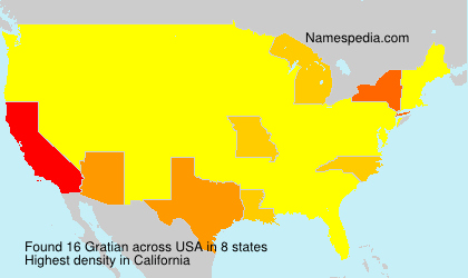 Surname Gratian in USA Surname Gratian in USA
