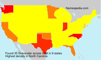 Surname Gravender in USA Surname Gravender in USA