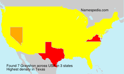 Surname Grayshon in USA Surname Grayshon in USA