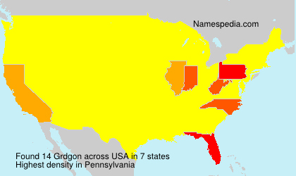 Surname Grdgon in USA Surname Grdgon in USA