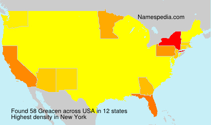 Surname Greacen in USA