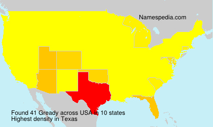 Surname Gready in USA Surname Gready in USA