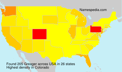 Surname Greager in USA Surname Greager in USA