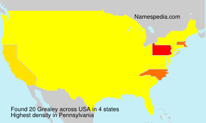 Surname Grealey in USA Surname Grealey in USA
