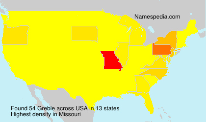 Surname Greble in USA Surname Greble in USA