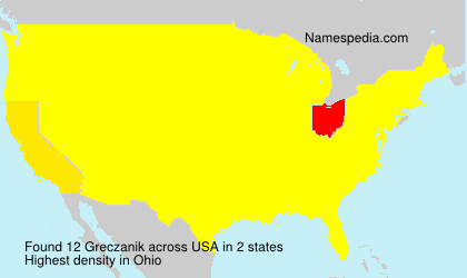 Surname Greczanik in USA Surname Greczanik in USA
