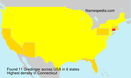 Surname Gredinger in USA Surname Gredinger in USA