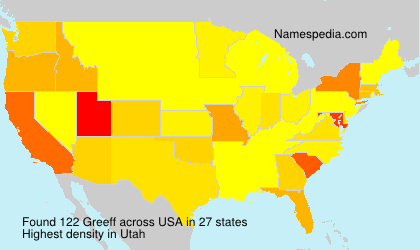 Surname Greeff in USA Surname Greeff in USA