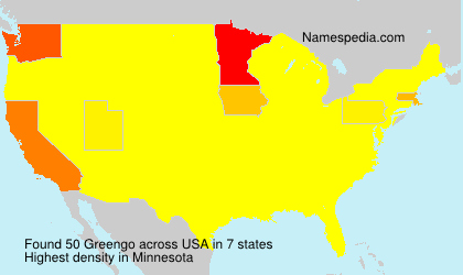 Surname Greengo in USA Surname Greengo in USA