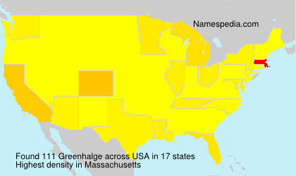 Surname Greenhalge in USA Surname Greenhalge in USA