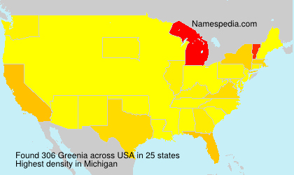 Surname Greenia in USA Surname Greenia in USA