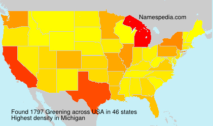 Surname Greening in USA Surname Greening in USA