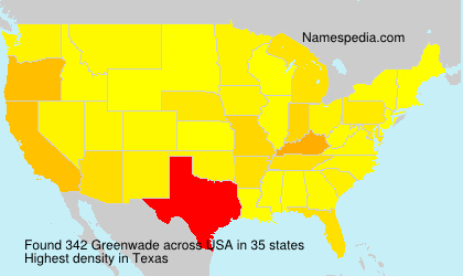 Surname Greenwade in USA Surname Greenwade in USA