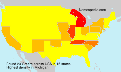 Surname Greere in USA Surname Greere in USA