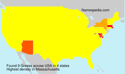 Surname Greess in USA Surname Greess in USA