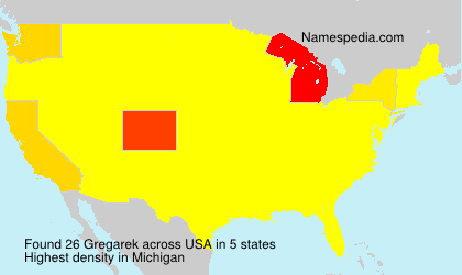 Surname Gregarek in USA Surname Gregarek in USA