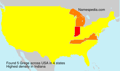 Surname Grege in USA Surname Grege in USA