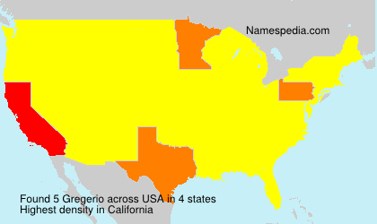 Surname Gregerio in USA Surname Gregerio in USA