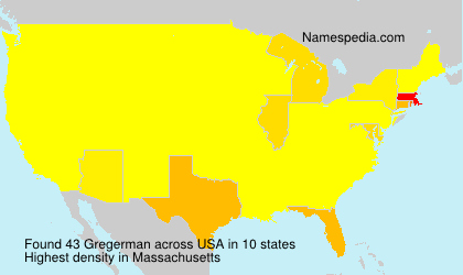Surname Gregerman in USA Surname Gregerman in USA