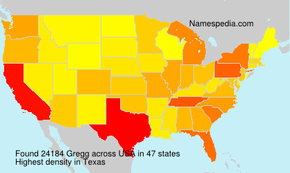 Surname Gregg in USA Surname Gregg in USA