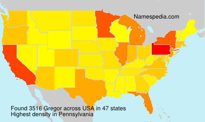 Surname Gregor in USA Surname Gregor in USA