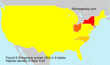 Surname Gregorace in USA Surname Gregorace in USA