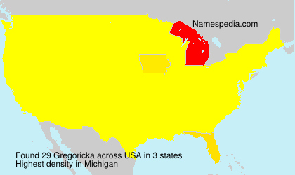 Surname Gregoricka in USA Surname Gregoricka in USA