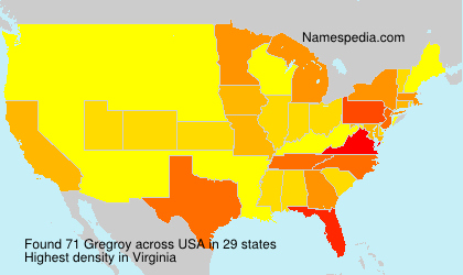 Surname Gregroy in USA Surname Gregroy in USA