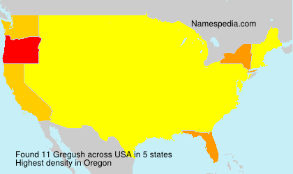 Surname Gregush in USA Surname Gregush in USA