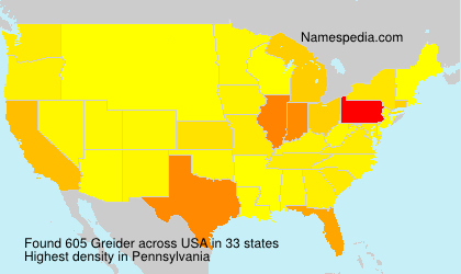 Surname Greider in USA Surname Greider in USA