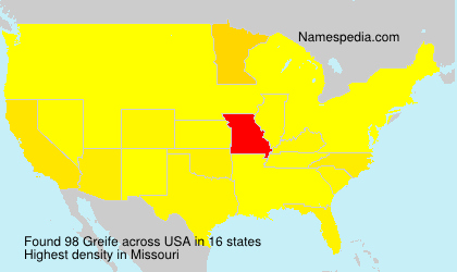 Surname Greife in USA Surname Greife in USA