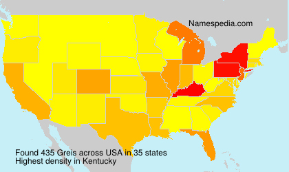 Surname Greis in USA Surname Greis in USA